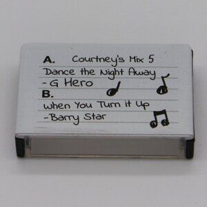 American Girl Courtney Moore 80s Theme Pretend Mix 5 Cassette Tape Case for Doll